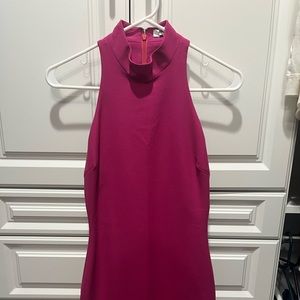 Fuschia Elizabeth & James halter mini dress, size 0